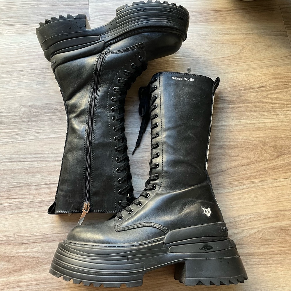 Naked Wolfe Black Boots